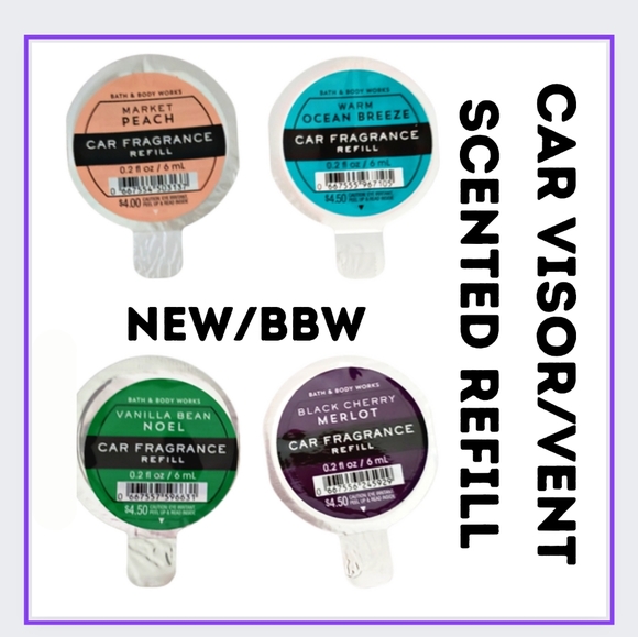 🔥SCENT REFILLS FOR BBW VENT & VISOR CLIPS **YOU PICK 1** - Picture 1 of 5
